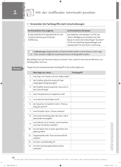 Mit der treffenden Wortwahl punkten