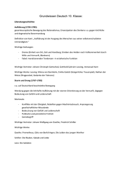 Grundwissen Deutsch 10. Klasse