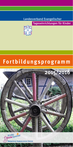 Fortbildungsprogramm 2015/2016 - Bremische Evangelische Kirche