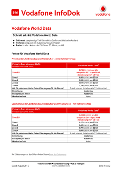 InfoDok 596: Vodafone World Data