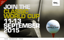 1 Sponsoren - Classic World Cup 2015 © TMI GmbH