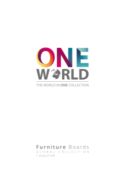 Melamine Faced Boards One World CollectionKatalog