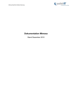 Dokumentation Mimosa