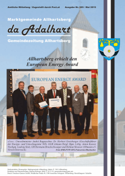 Allhartsberg erhielt den European Energy Award