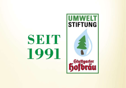 Frühere Projekte - Umweltstiftung Stuttgarter Hofbräu