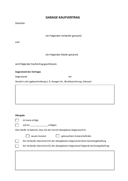 garage kaufvertrag - Garagen verkaufen