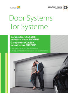 Garage doors CLASSIC Industrial doors PROPLUS Garagentore
