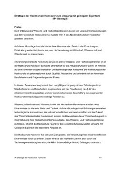 IP- Strategie - Hochschule Hannover