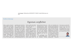 Eigentum verpflichtet - NNN