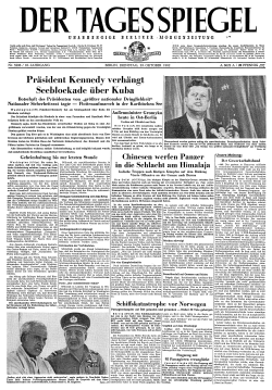 Präsident Kennedy verhängt Seeblockade über Kuba