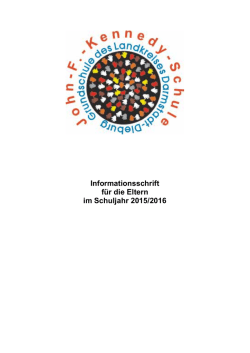 Informationsschrift für die Eltern im Schuljahr 2015/2016 - John