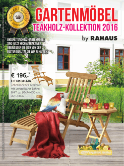 Teakholz-Kollektion 2016
