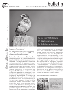 bulletin 1/2015 - Basellandschaftlicher Natur