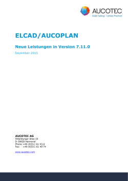 Neue Leistungen in Version 7.11.0