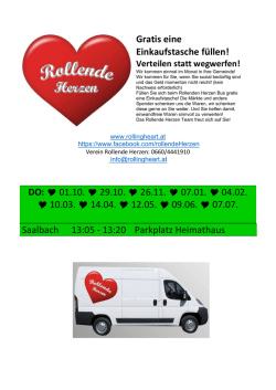 Gratis eine Einkaufstasche f&uuml;llen! DO: 01.10. 29.10. 26.11. 07.01