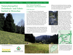 Naturschutzgebiet Perlenbach- und Fuhrts- bachtal in