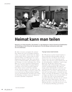 Heimat kann man teilen