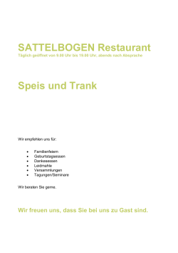 SATTELBOGEN Restaurant Speis und Trank