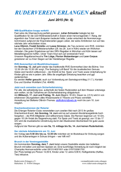 Juni (Nr. 6) - Ruderverein Erlangen