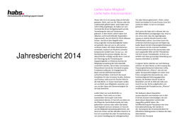 Jahresbericht 2014