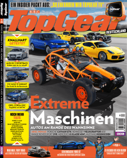 EIN INSIDER PACKT AUS: &bdquo;SO ERFANDEN WIR TOPGEAR TV&ldquo;