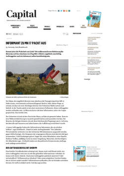 Informant zu MH 17 packt aus | Capital