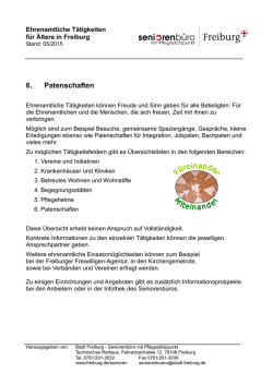 6. Patenschaften