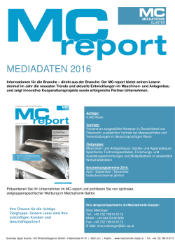 Mediadaten - Mechatronik