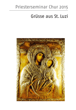 Gr&uuml;sse aus St. Luzi 2015 - Priesterseminar St. Luzi / Seminario S