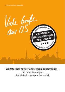 Imagekampagne - WFO Wirtschaftsf&ouml;rderung Osnabr&uuml;ck GmbH