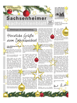 Herzliche Gr&uuml;&szlig;e zum Jahreswechsel