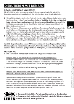 diskutieren mit der AfD - SPD Baden