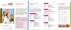 Flyer mit Anreise DB - Landesgartenschau &Ouml;hringen 2016
