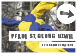 Info-Brosch&uuml;re - Pfadi St. Georg Uzwil