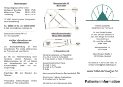 Brosch&uuml;re als PDF - Radiologie Niemeyerstra&szlig;e Halle