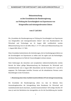 Grunds&auml;tze der Bundesregierung zur Pr&uuml;fung der