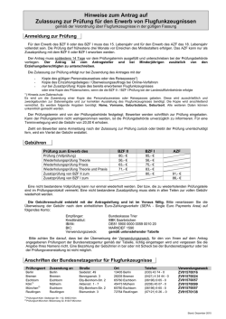 Hinweise zum Antrag auf Zulassung zur Pr&uuml;fung f&uuml;r den Erwerb von