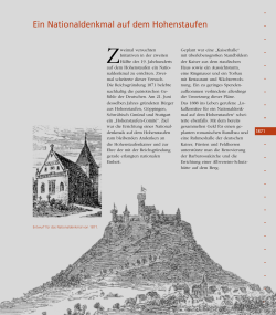 Ein Nationaldenkmal auf dem Hohenstaufen