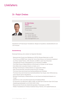 Dr. Ralph Drebes