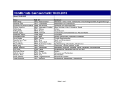 H&auml;ndlerliste Sachsenmarkt September