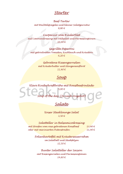 Starter Soup Salate