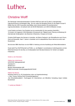 Christine Wolff