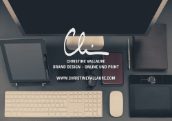 CHRISTINE VALLAURE BRAND DESIGN – ONLINE UND PRINT