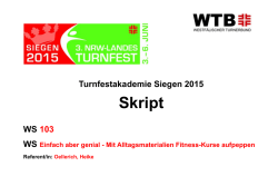 Einfach aber genial - 3. Landesturnfest NRW 2015
