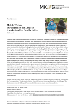 Mobile Welten. Zur Migration der Dinge in