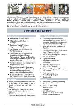 Vertriebsingenieur (m/w)