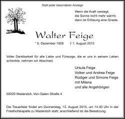 Walter Feige