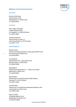 Mitglieder der Kreisseniorenkonferenz Sprecherin