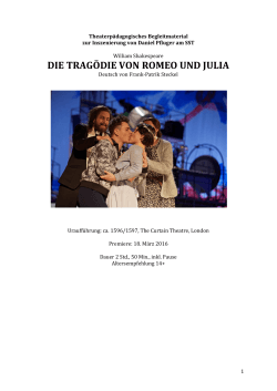 die tragödie von romeo und julia - Saarländisches Staatstheater