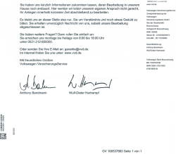 Sie haben uns k&uuml;rzlich Informationen zukommen lassen, deren